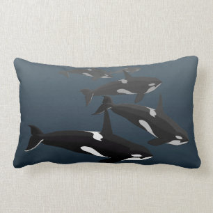 Orca Whale Pillow Killer Whale Art Sierkussennen Kussen