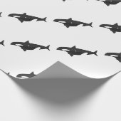 Orca Whale Primitive Style Cadeaupapier (Hoek)