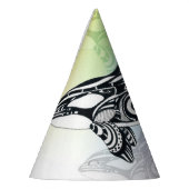 Orca Whale Rainbow Tribal Feesthoedjes (Links)