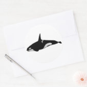 ORCA WHALE RONDE STICKER (Envelop)
