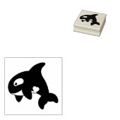 Orca Whale Rubberstempel (Gestempeld)