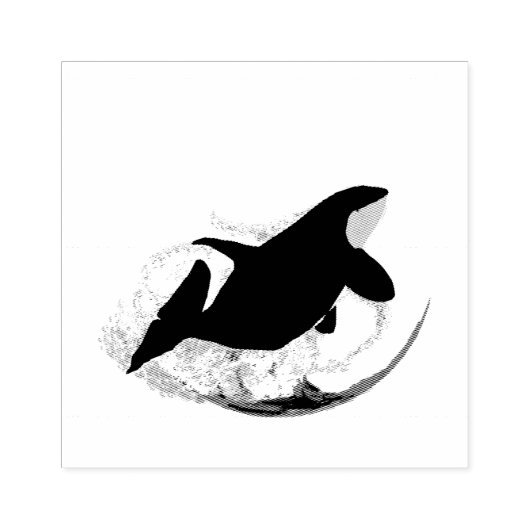 Orca Whale Rubberstempel (Afrduk)