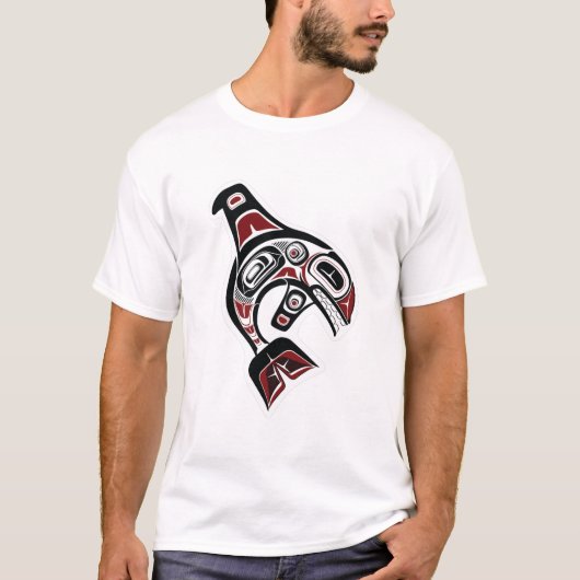 Orca Whale Salish design Pacific Northwest T-shirt (Voorkant)