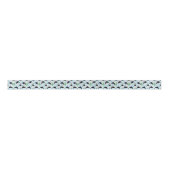 Orca Whale Satin Ribbon in Blue Satijnen Lint (Voorkant)