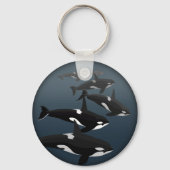 Orca Whale Sleutelhanger - Gepersonaliseerde walvi (Voorkant)