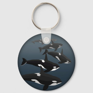 Orca Whale Sleutelhanger - Gepersonaliseerde walvi