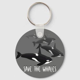 Orca Whale Sleutelhanger - Gepersonaliseerde walvi