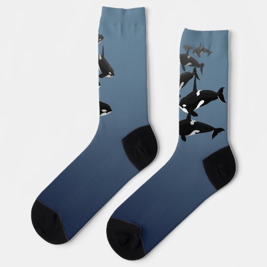 Orca Whale Socks Whale Art Socks - Customize Sokken (Links)