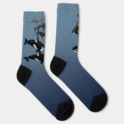 Orca Whale Socks Whale Art Socks - Customize Sokken (Rechts)
