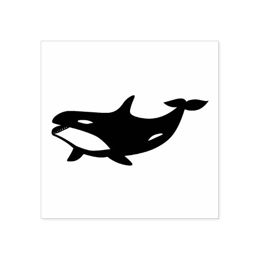 Orca Whale Stamp Rubberstempel (Afrduk)