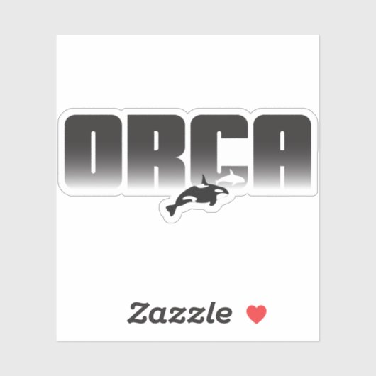Orca Whale Sticker (Vel)