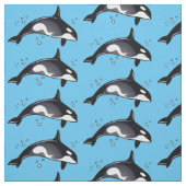 Orca Whale Stof (Swatch)