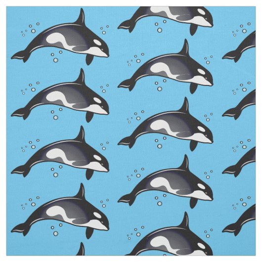 Orca Whale Stof (Swatch)