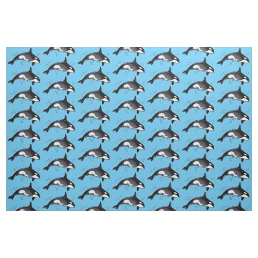 Orca Whale Stof (Fat Quarter)