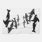 Orca Whale Towel Killer Whale Dish Towels & Decor Theedoek (Horizontaal)