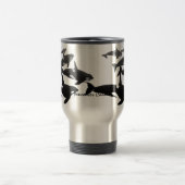 Orca Whale Travel Mug Personaliseert de Mok van de (Center)