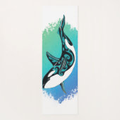 Orca Whale Tribal InkTeal Yogamat (Achterkant)