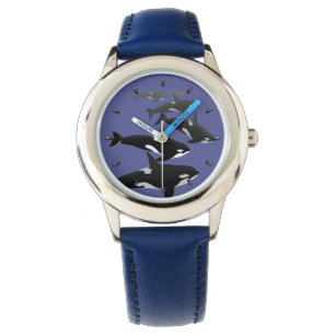 Orca Whale Watch Killer Whale Art polshorloge Horloge