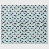 Orca Whale Wrapping Paper in Blue Cadeaupapier (Vlak)