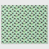 Orca Whale Wrapping Paper in Green Cadeaupapier (Vlak)