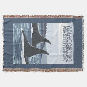 Orca Whales #1 - Anacortes, Washington Deken