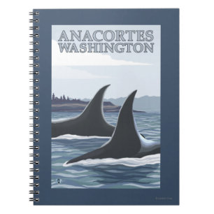 Orca Whales #1 - Anacortes, Washington Notitieboek