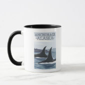 Orca Whales #1 - Anchorage, Alaska Mok (Links)