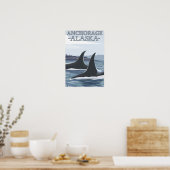 Orca Whales #1 - Anchorage, Alaska Poster (Keuken)