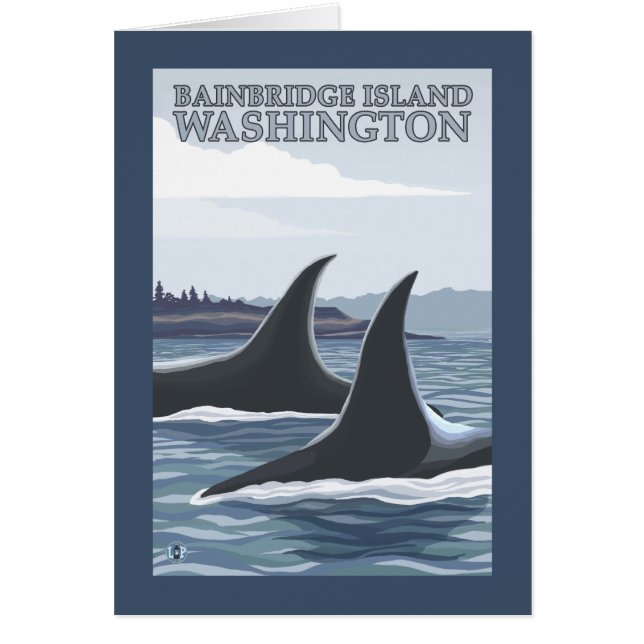 Orca Whales #1 - Bainbridge Island, Washington (Voorkant)