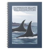 Orca Whales #1 - Bainbridge Island, Washington Notitieboek (Voorkant)