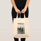 Orca Whales #1 - Bainbridge Island, Washington Tote Bag (Voorkant (product))