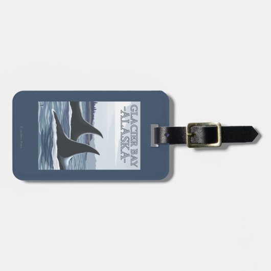 Orca Whales #1 - Glacier Bay, Alaska Bagagelabel (Voorkant horizontaal)