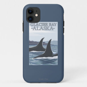 Orca Whales #1 - Glacier Bay, Alaska iPhone 11 Hoesje