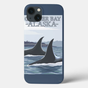 Orca Whales #1 - Glacier Bay, Alaska iPhone 13 Hoesje