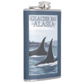 Orca Whales #1 - Glacier Bay, Alaska Heupfles (Rechts)