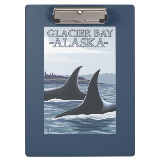 Orca Whales #1 - Glacier Bay, Alaska Klembord (Voorkant)