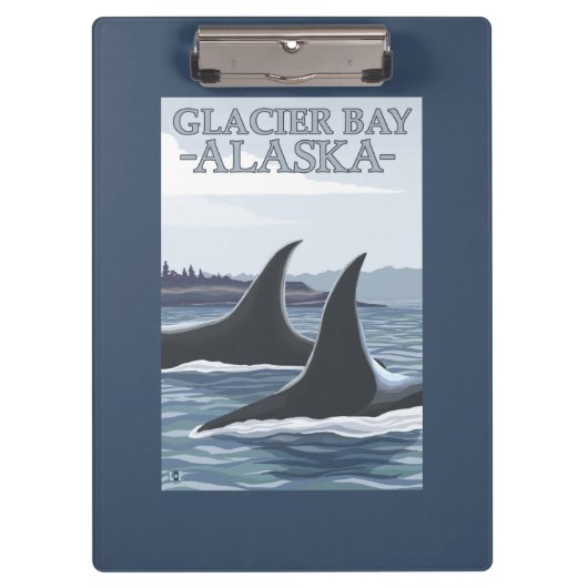Orca Whales #1 - Glacier Bay, Alaska Klembord (Voorkant)
