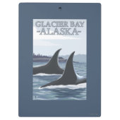 Orca Whales #1 - Glacier Bay, Alaska Klembord (Achterkant)