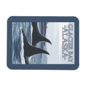 Orca Whales #1 - Glacier Bay, Alaska Magneet (Horizontaal)