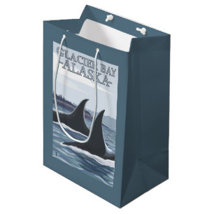 Orca Whales #1 - Glacier Bay, Alaska Medium Cadeauzakje