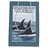 Orca Whales #1 - Glacier Bay, Alaska Medium Cadeauzakje (Achterkant)