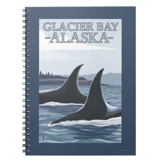 Orca Whales #1 - Glacier Bay, Alaska Notitieboek (Voorkant)