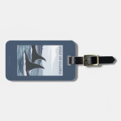 Orca Whales #1 - Golf van Alaska Bagagelabel (Voorkant horizontaal)