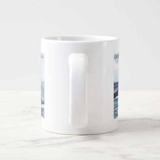 Orca Whales #1 - Golf van Alaska Grote Koffiekop (Achterkant)