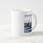 Orca Whales #1 - Golf van Alaska Grote Koffiekop (Voorkant rechts)