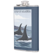 Orca Whales #1 - Golf van Alaska Heupfles (Links)