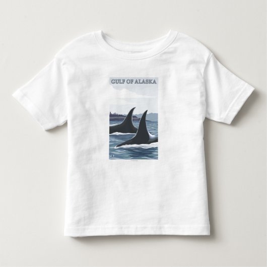 Orca Whales #1 - Golf van Alaska Kinder Shirts (Voorkant)