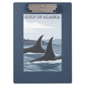 Orca Whales #1 - Golf van Alaska Klembord (Voorkant)