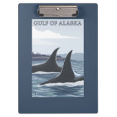 Orca Whales #1 - Golf van Alaska Klembord (Voorkant)