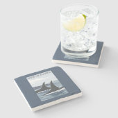 Orca Whales #1 - Golf van Alaska Stenen Onderzetter (Zijkant)